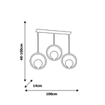 Nowoczesna lampa wisząca listwa BOSTON MLP5594