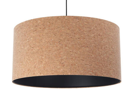 Lampa wisząca z korka w stylu Boho walec 30 cm