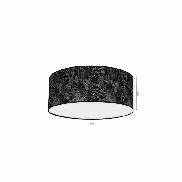 Lampa Sufitowa SATINO SILVER 2xE27 Ø40cm