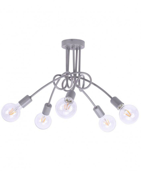 Lampa do pokoju dziecięcego biała w stylu loft  Edison 5