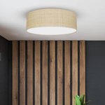 Lampa sufitowa MARSHALL, MLP7489, 60 cm, biały/rattan, 3x60W E27