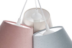 Lampa sufitowa do pokoju dziewczynki i chłopca kolorowe stożki Jasmine