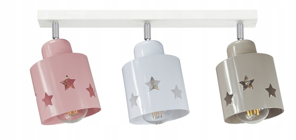 Lampa sufitowa dla dziecka kolorowe abażury 3-punktowa Star Loft 3xE27 Led