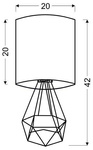 Lampa stołowa gabinetowa 1X60W E27 kremowy GRAF 41-62925