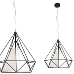 Lampa wisząca z drutu TRIANGOLO  śr.45cm
