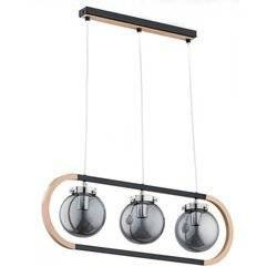 Nowoczesna lampa wisząca RINO BLACK OP. 3 PŁ
