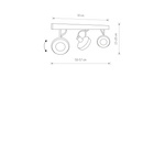 Listwa CROSS white III 9601 spot 50cm