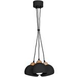 Lampa wisząca nowoczesna zwis kula DAMA I czarny śr. 15cm
