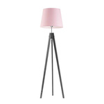Lampa podłogowa do pokoju dziewczynki Aruba różowy klosz