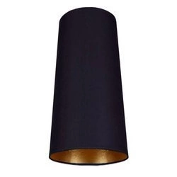 Abażur typ stożek system lamp PETIT tkanina | czarny złoty 8338