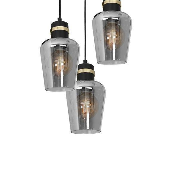 Lampa wisząca koło RICHMOND BLACK / GOLD MLP6541