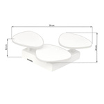 Plafon SCALES III LED, szer 30 cm