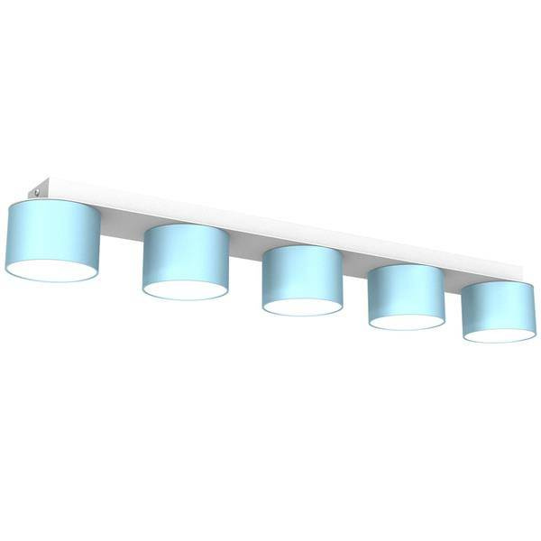 Lampa sufitowa listwa DIXIE BLUE 5x GX53 szer. 64cm | niebieski