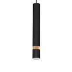 Lampa wisząca JOKER, MLP6306, czarny/drewno, 3x8W GU10
