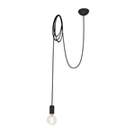 Lampa kabel SPIDER BLACK I kabel 3m