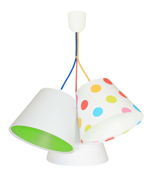 Lampa sufitowa do pokoju dziewczynki i chłopca w grochy