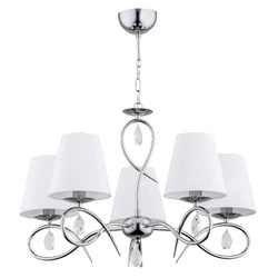 Żyrandol ALFA SYNA CHROM 5xE14 58cm | 28205