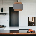 Lampa wisząca do pokoju dziecka w stylu Boho Szara 2xE27