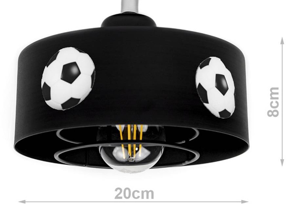 Lampa dziecięca z motywem piłkarskim typu pająk Mundial SP 3
