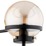 Lampa ścienna VESTA I czarny śr. 33cm
