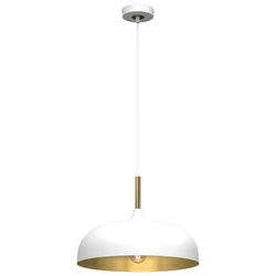 Lampa wisząca LINCOLN, MLP8031, 35 cm, biały/złoty, 1x60W E27