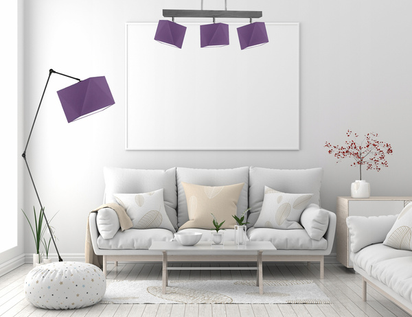 Lampa sufitowa dla chłopca niebieskie abażury Miramar