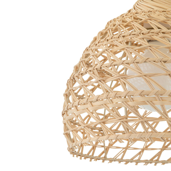 Lampa wisząca BOHO S śr. 30cm E27 | naturalne drewno/biały
