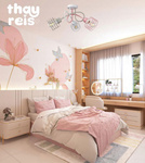 Lampa sufitowa do pokoju dziewczynki pastelowa  Zakręcony Koszyczek 3xE27 Led