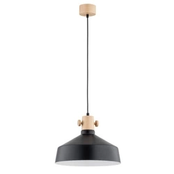 Lampa wisząca ALFA ODELIS CZARNA 1xE27 33cm | 61300