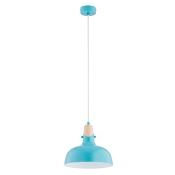 Lampa wisząca ALFA SOLO GEM NIEBIESKA 1xE27 23cm | 61320