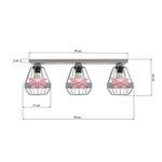 Lampa sufitowa KAGO GRAY 3xE27 MLP4934