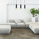 Lampa wisząca DANTE, MLP7249, czarny/złoty, 3x8W LED GU10