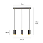 FUMIKO 3 BL/GOLD
