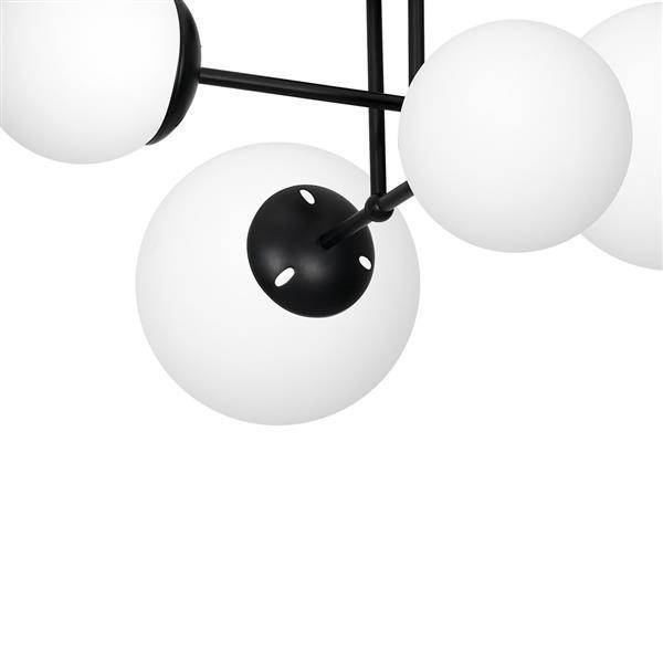 Nowoczesna lampa sufitowa LIMA BLACK 4xE14 MLP6527