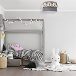 Lampa sufitowa dziecięca MIŚ szary śr. 37cm