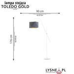 Nowoczesna Lampa stojąca TOLEDO GOLD