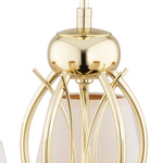 Lampa sufitowa żyrandol HELIUM 5x E14 wys. 54cm | złoty