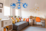  Lampa do pokoju dziecięcego czarna Edison Globus 3