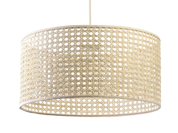 Lampa w stylu Boho Rotang z naturalnego ratanu- średnica 40 cm 