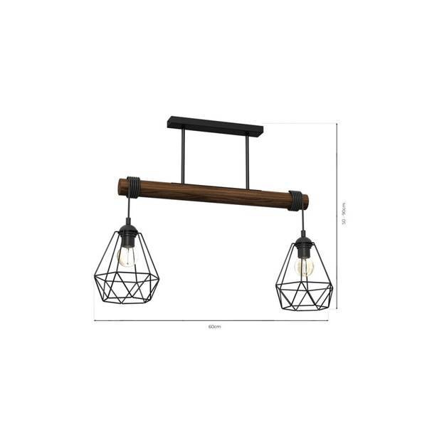 Lampa wisząca ACERO 2xE27