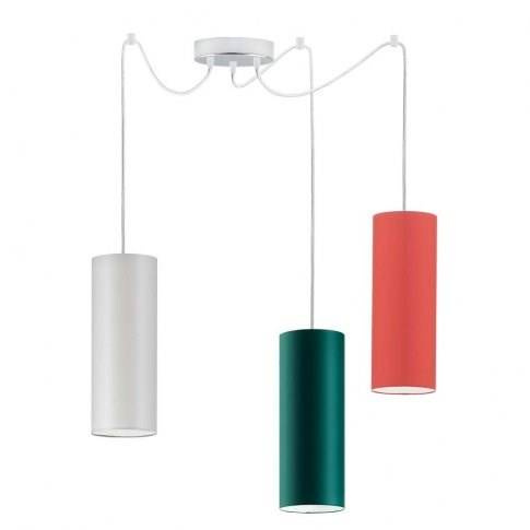 Lampa do pokoju dziecięcego fioletowe abażury typ pająk VIZELA T3