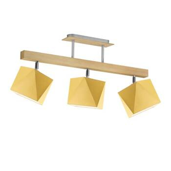 Lampa sufitowa dla dziewczynki i chłopca żółte abażury Zaczarowany Diamencik