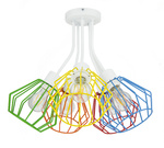 Lampa sufitowa do pokoju dziecięcego 5-punktowa kolorowy druciak Artemis 5xE27 Led 