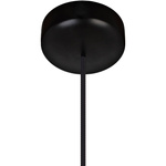 Lampa wisząca nad stół drewniana czarna ACORN I