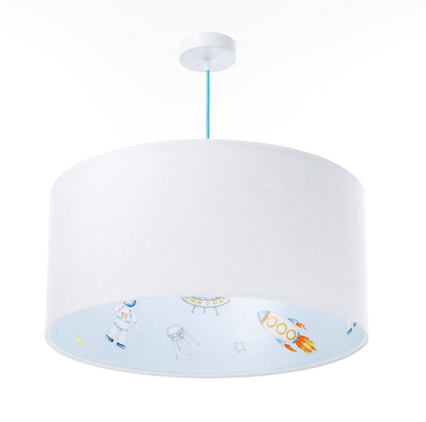 Lampa sufitowa do pokoju chłopca Rakiety w Kosmosie Welur 40 cm