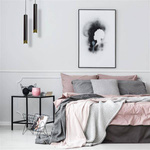 Nowoczesna lampa wisząca DANI BLACK/GOLD 1xGU10 MLP6239