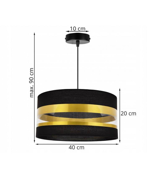 Nowoczesna Wisząca Lampa z Abażurem Regulowana
