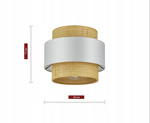 Lampa wisząca w stylu boho rattanowa czarna 
