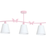 Lampa do pokoju dziewczynki różowa ALICE PINK 3xE14 