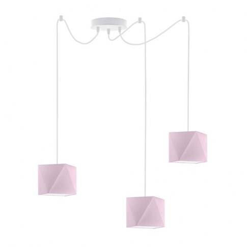 Lampa wisząca do pokoju dziecięcego miętowa Świetlisty Diamencik